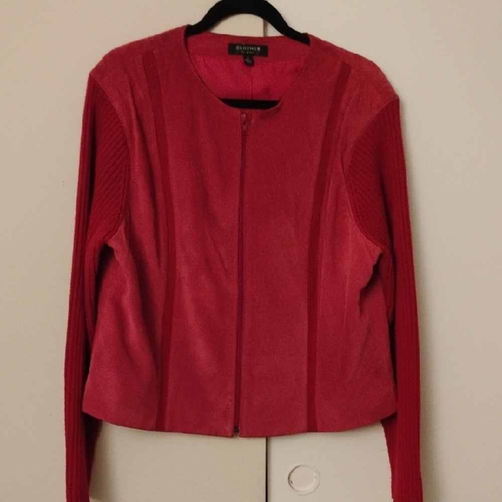Elegant Women's Red Blazer by Coldwater Creek